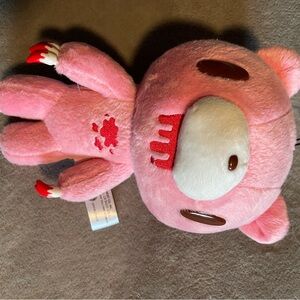 Pink and Red Stuffed Animal Plush Toy